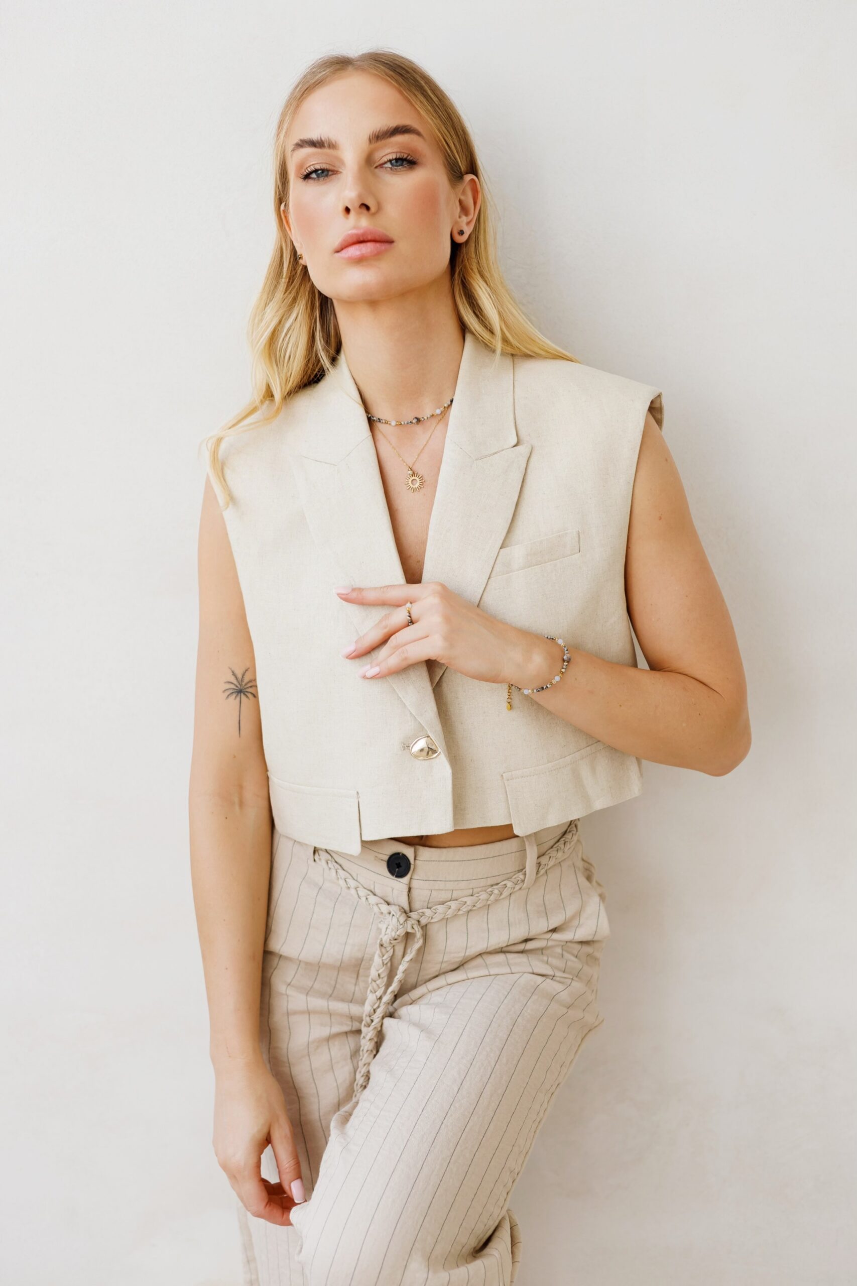 Naszyjnik typu choker Gaia – Kamień słoneczny, Jaspis Dalmatyński, Chalcedon, Cytryn