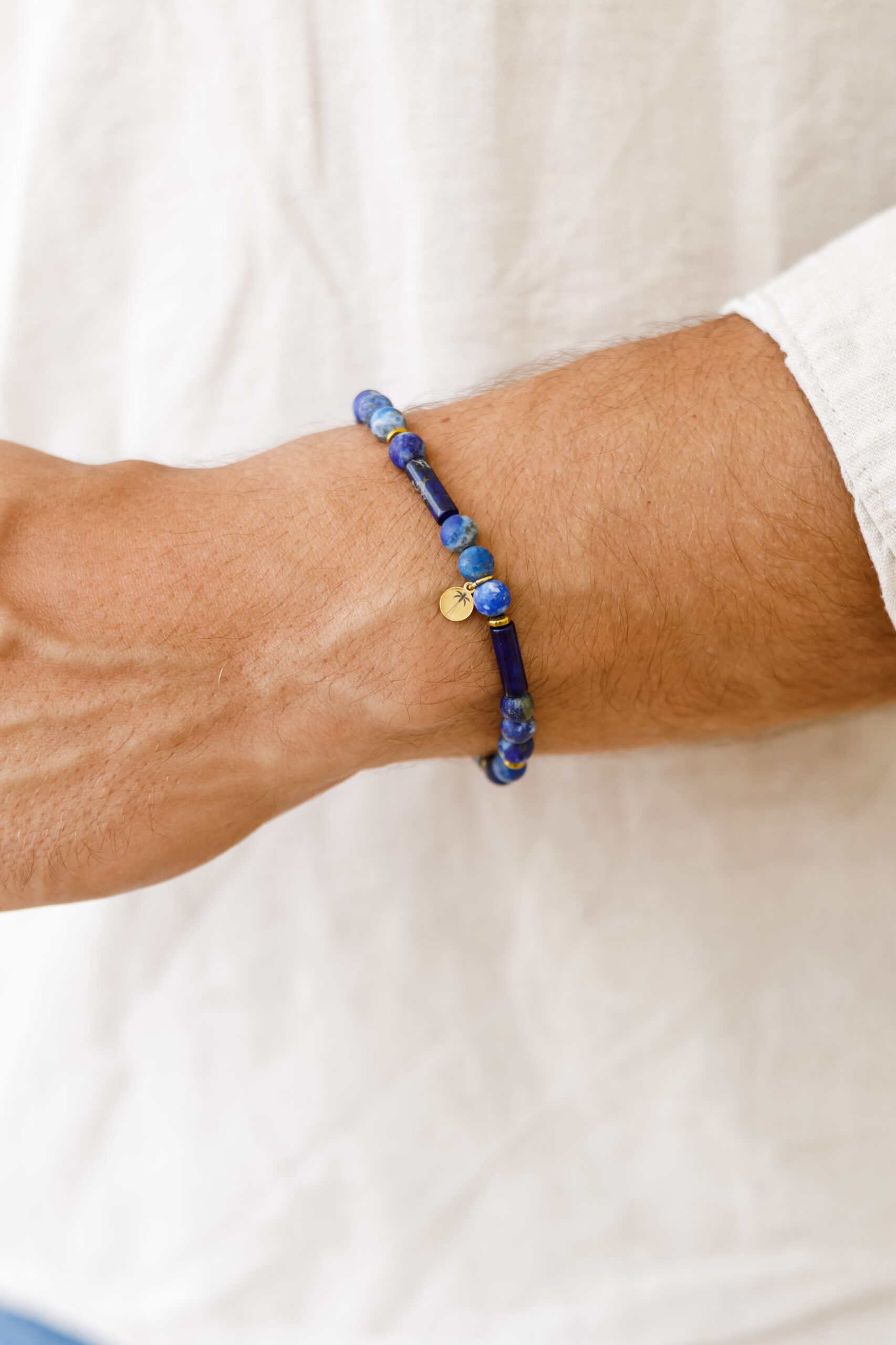 Bransoletka męska Blue Lapis