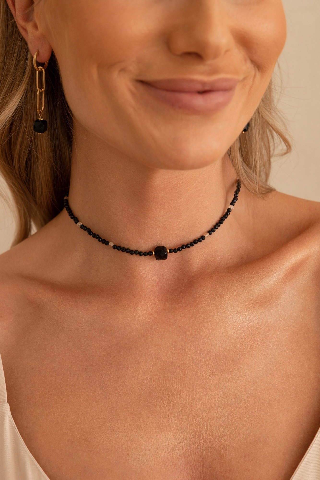 Kolczyki „Black Balance” – stal szlachetna