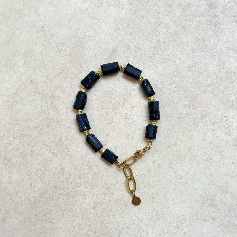 Bransoletka "Black Energy" - Turmalin surowy