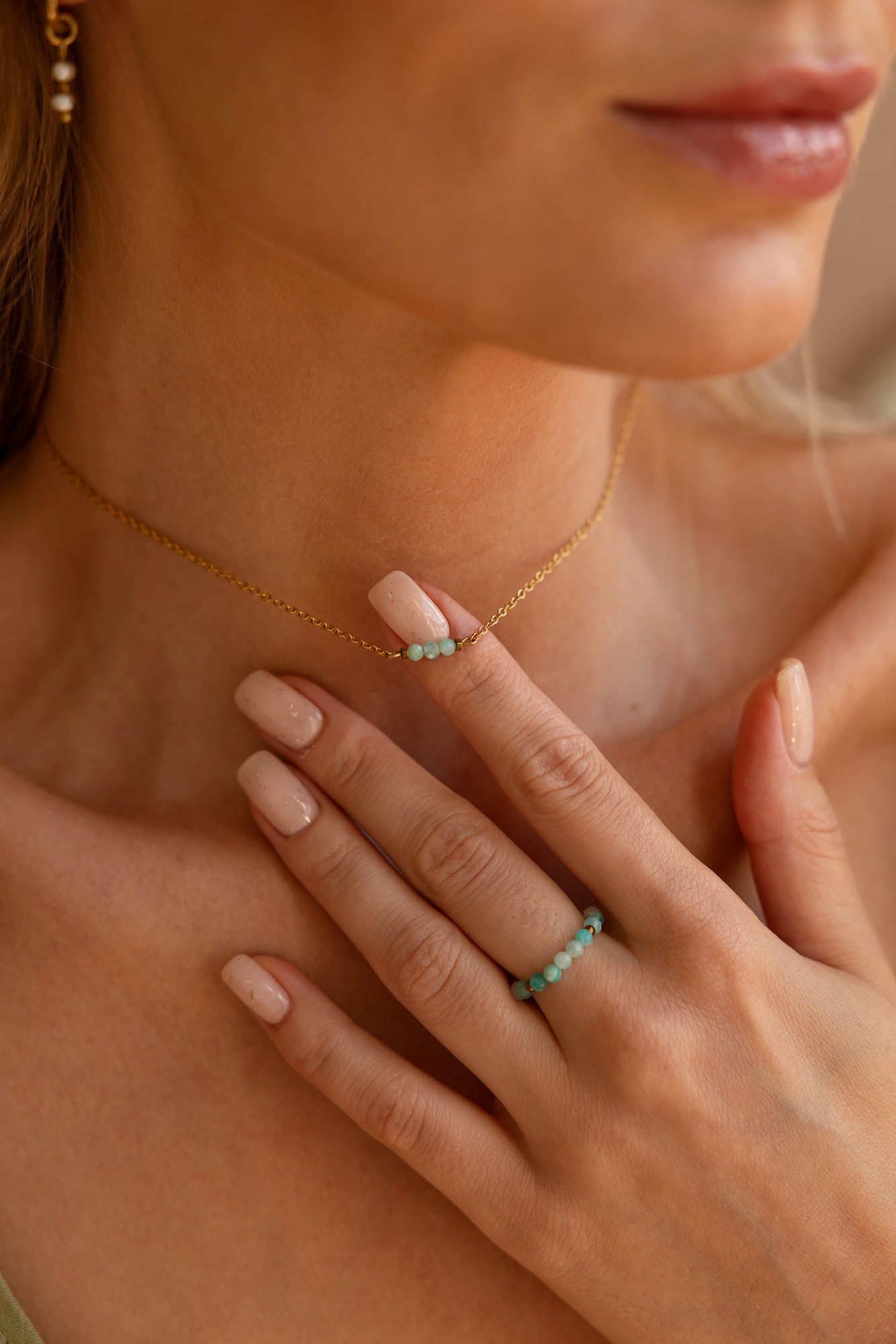 Łańcuszek Hope – Amazonit