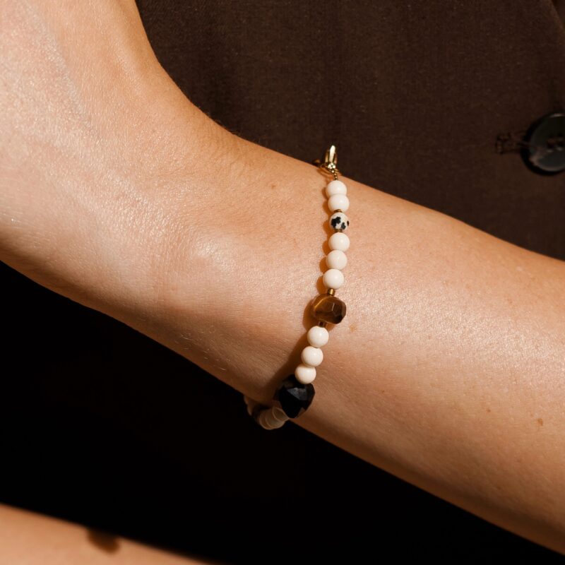 Bransoletka "Black Wave" - Turmalin