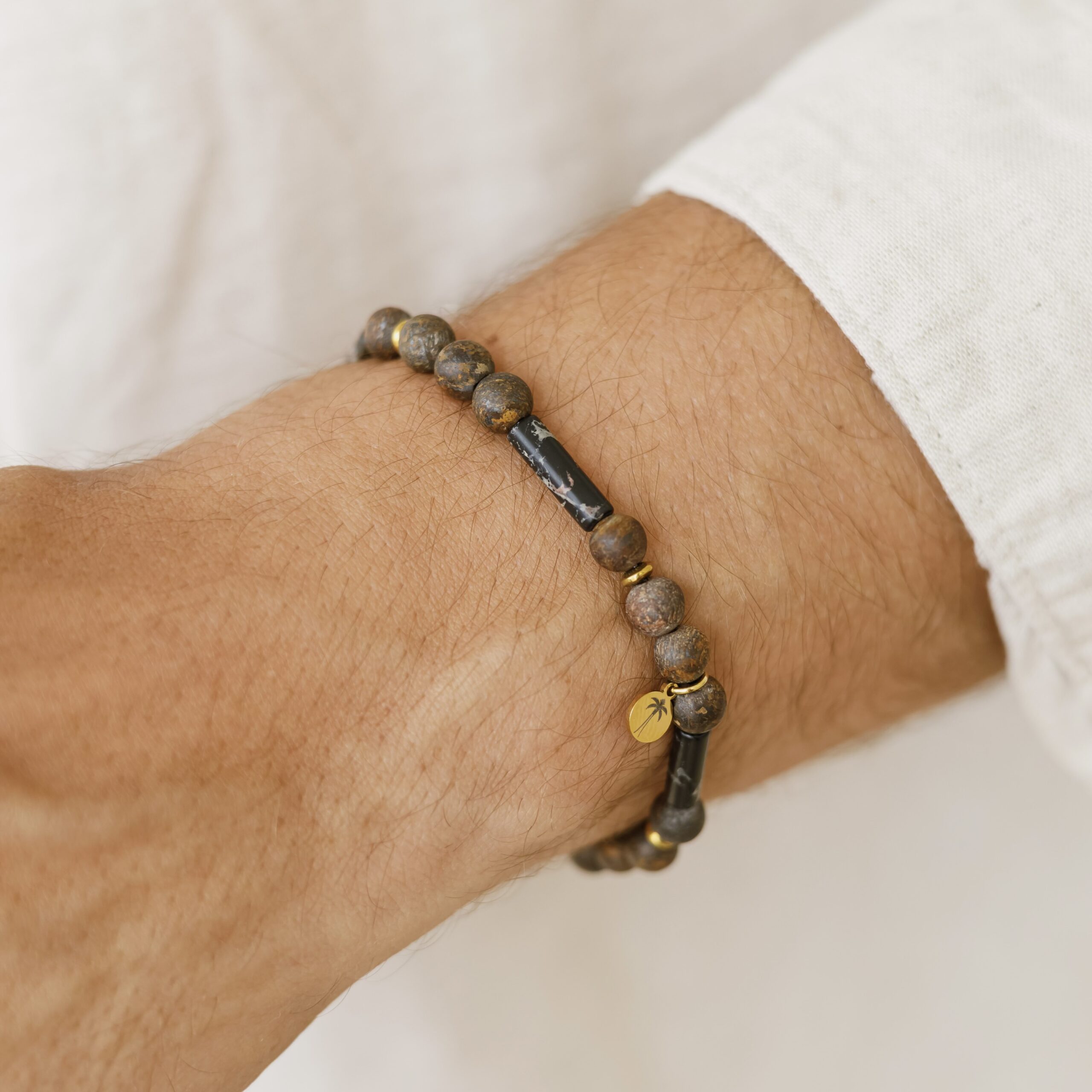 Bransoletka męska Brown and Jasper