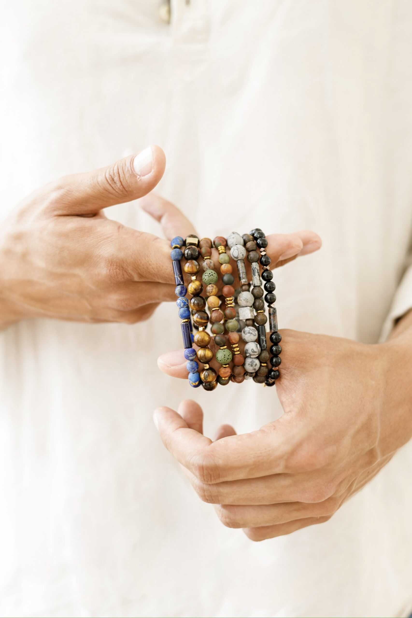 Bransoletka męska Brown and Jasper