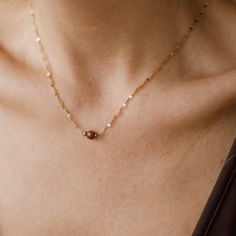 Łańcuszek z Piaskiem pustyni - Golden hour