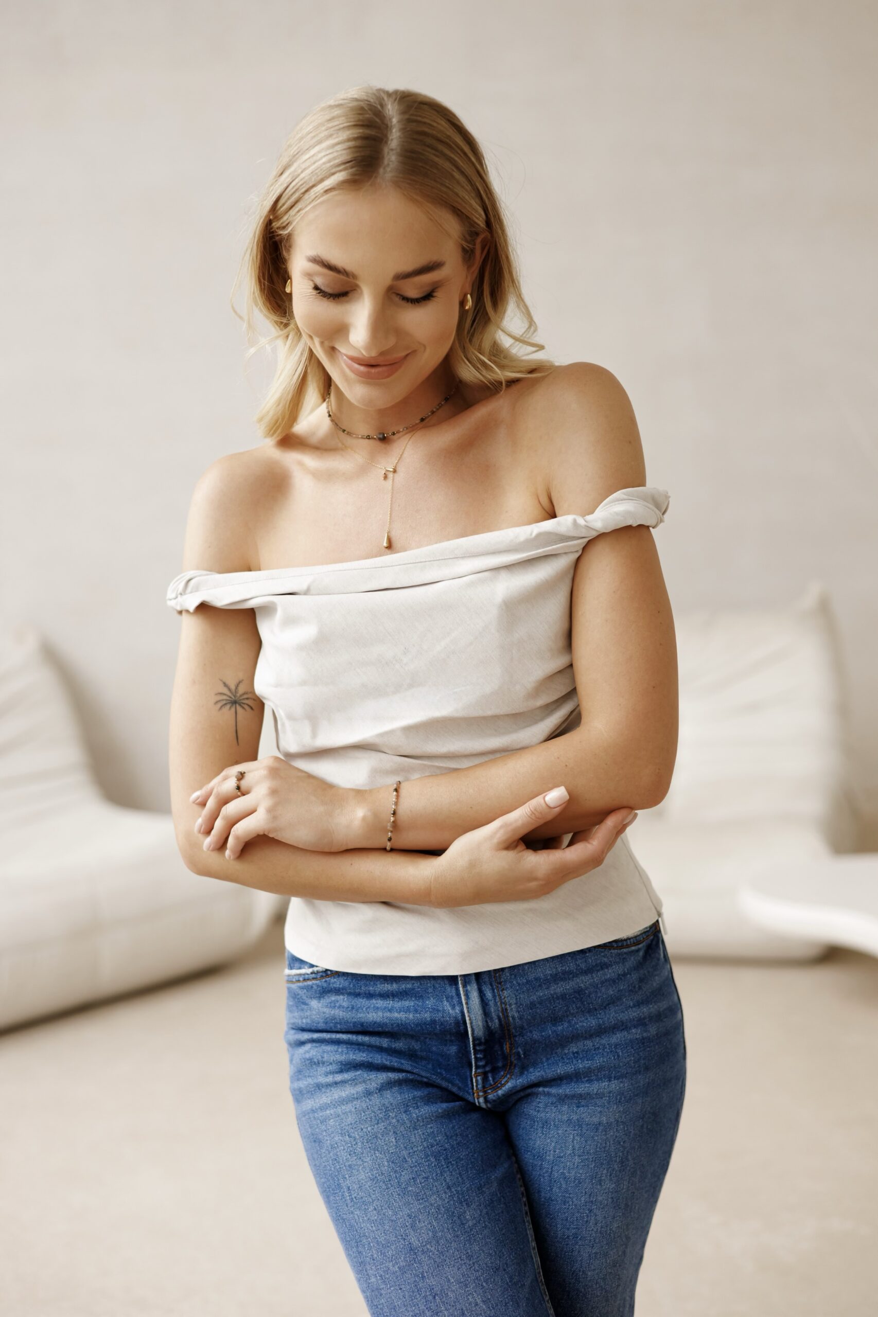 Kolczyki z pozłacanej stali szlachetnej Lunar sun