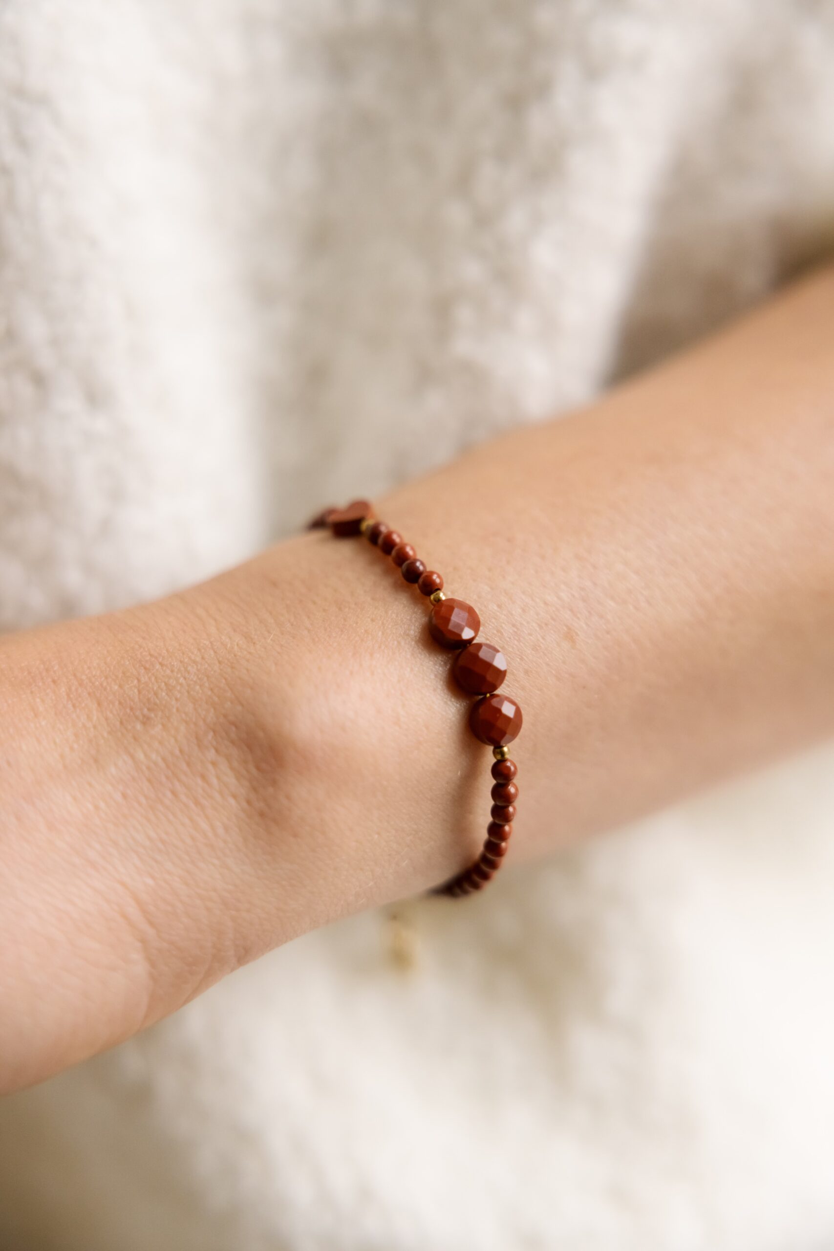 Bransoletka Jasper Love – Jaspis czerwony, Hematyt