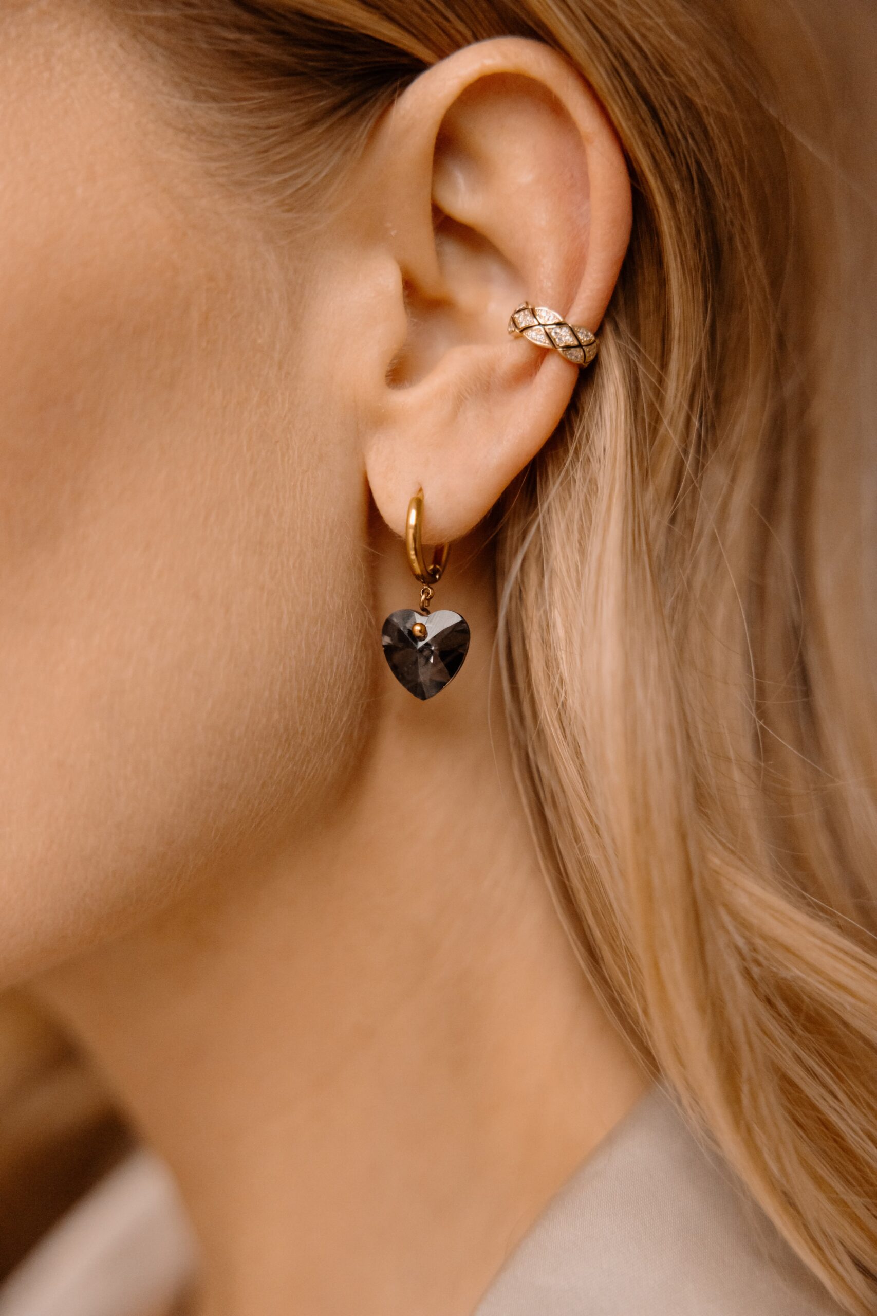 Nausznica Silent night – cyrkonia