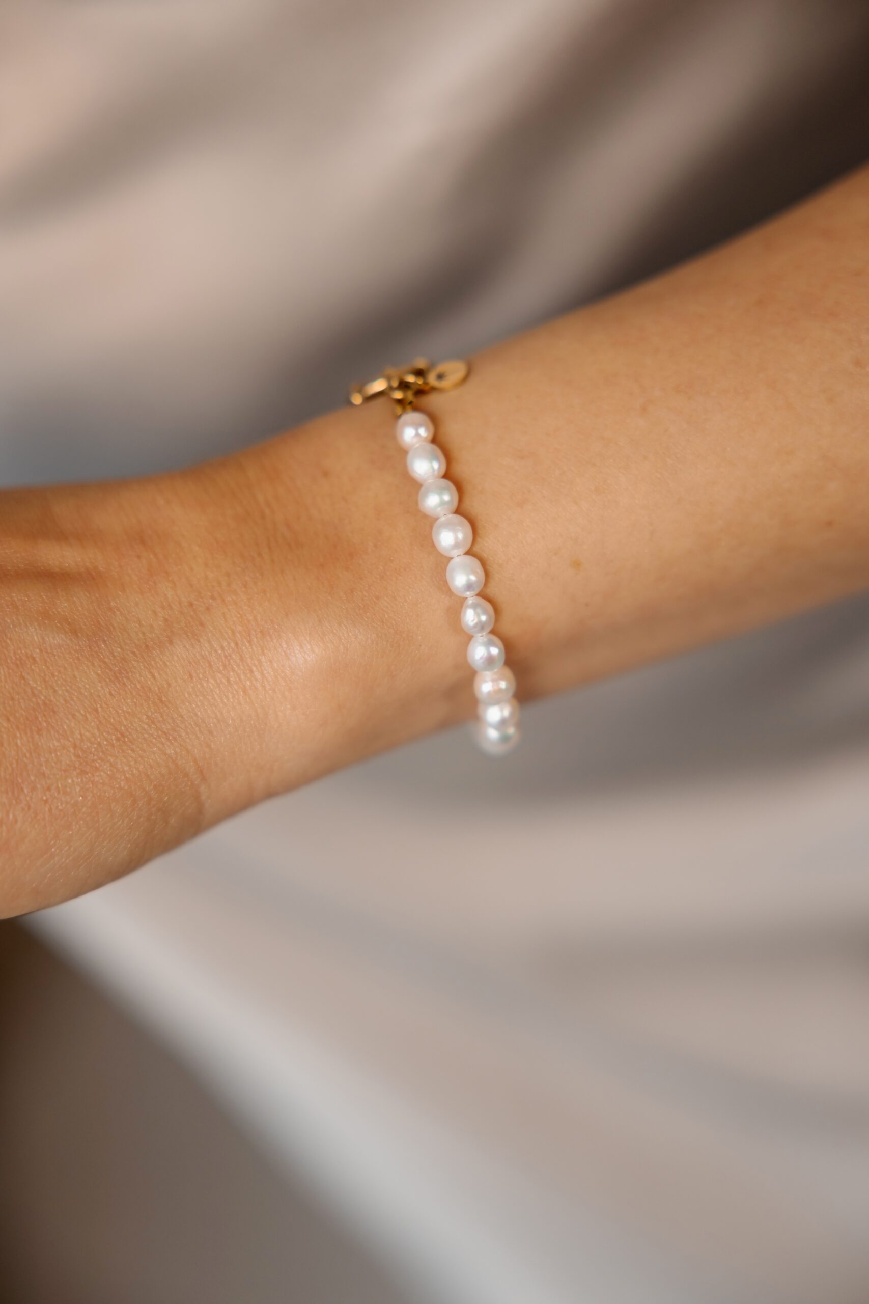 Bransoletka z federingiem – Pearl Blush – perła słodkowodna naturalna