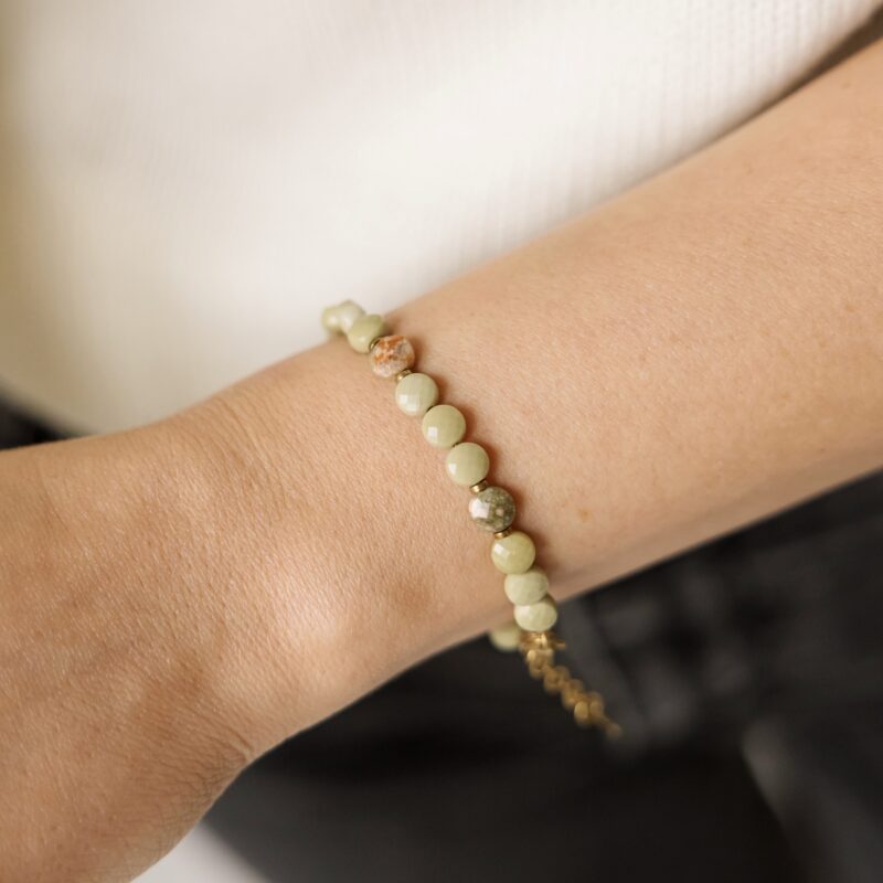 Bransoletka Matcha Matcha - Jaspis, Unakit