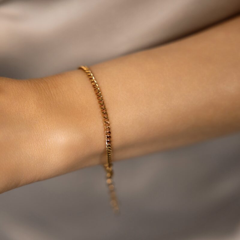 Bransoletka Blush - stal szlachetna pozłacana