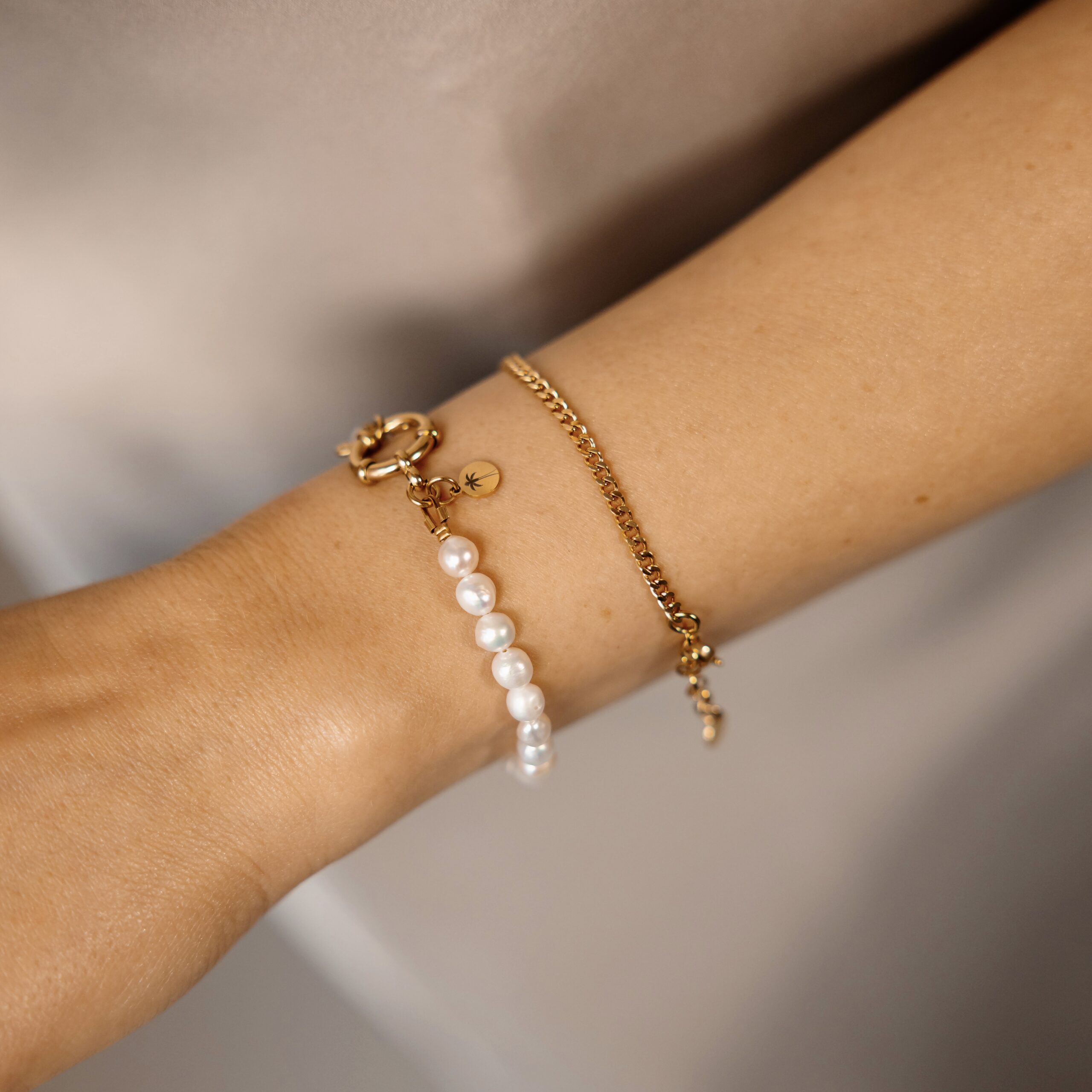 Bransoletka z federingiem – Pearl Blush – perła słodkowodna naturalna