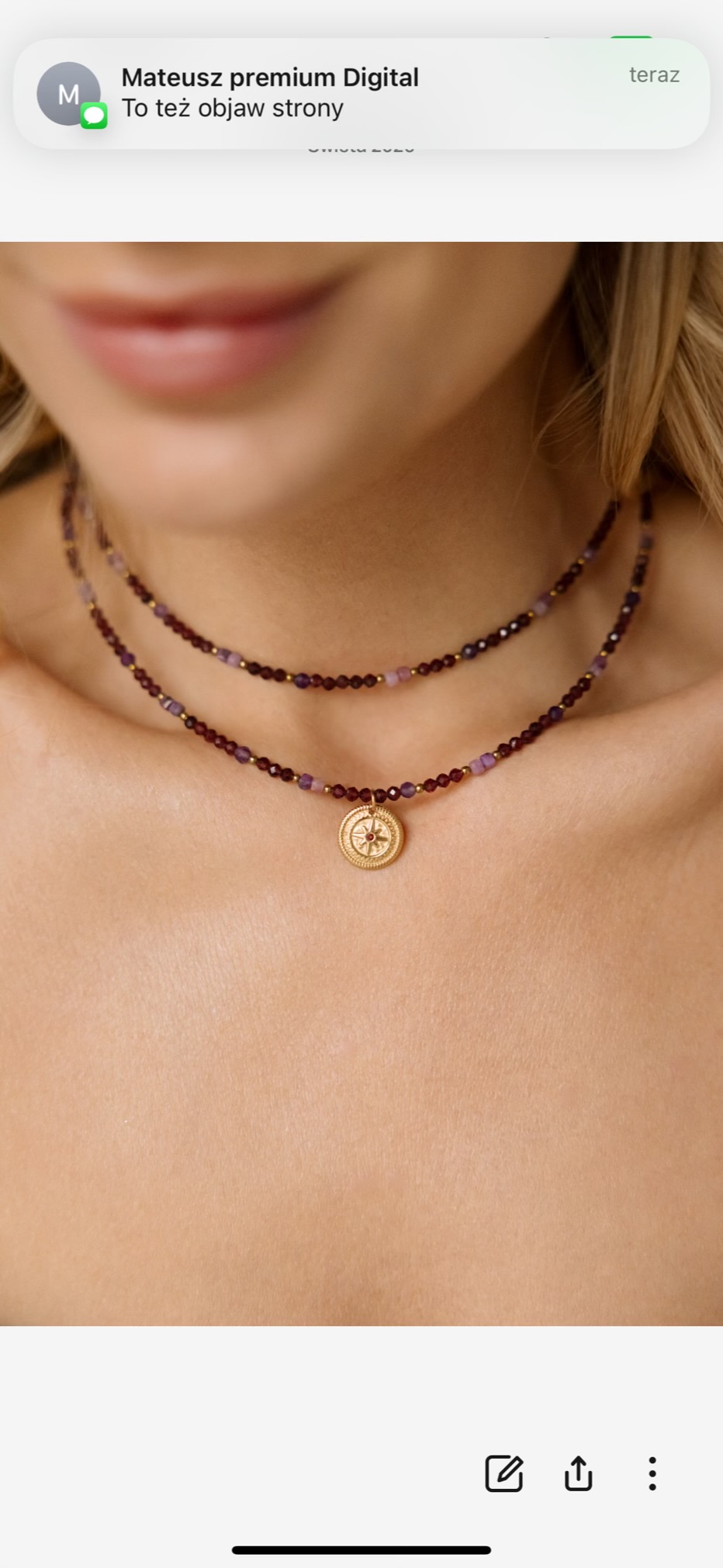 Naszyjnik typu choker Royal mystic – Rubin, Granat, Ametyst, Hematyt