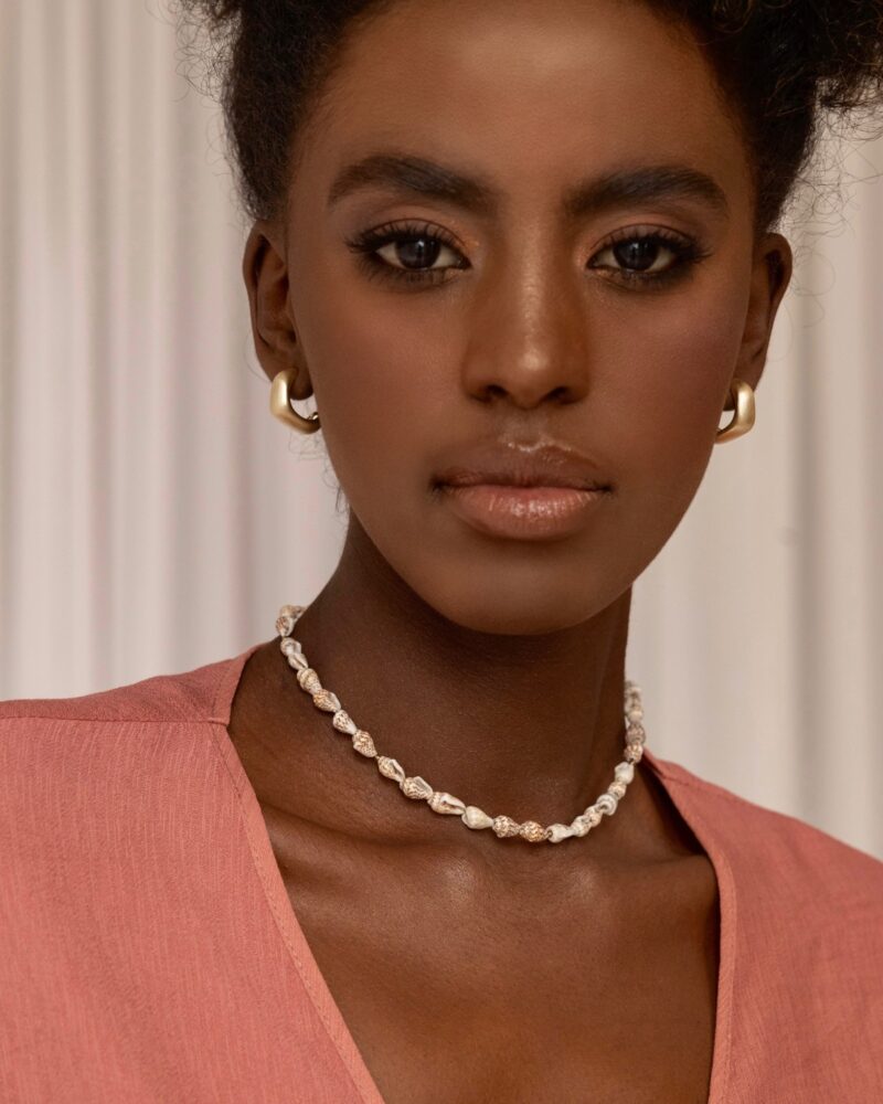 Naszyjnik typu choker "Madagaskar" - muszelki