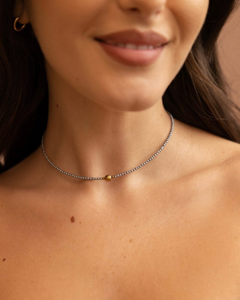 Naszyjnik typu choker "Spoil me" - Hematyt