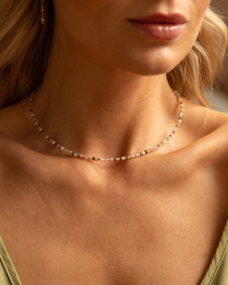 Naszyjnik typu choker "Sweet escape" - Turmalin