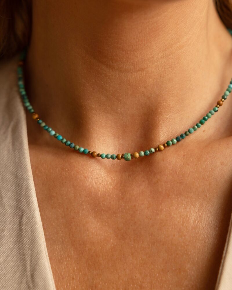 Naszyjnik typu choker "Arizona" - Turkus