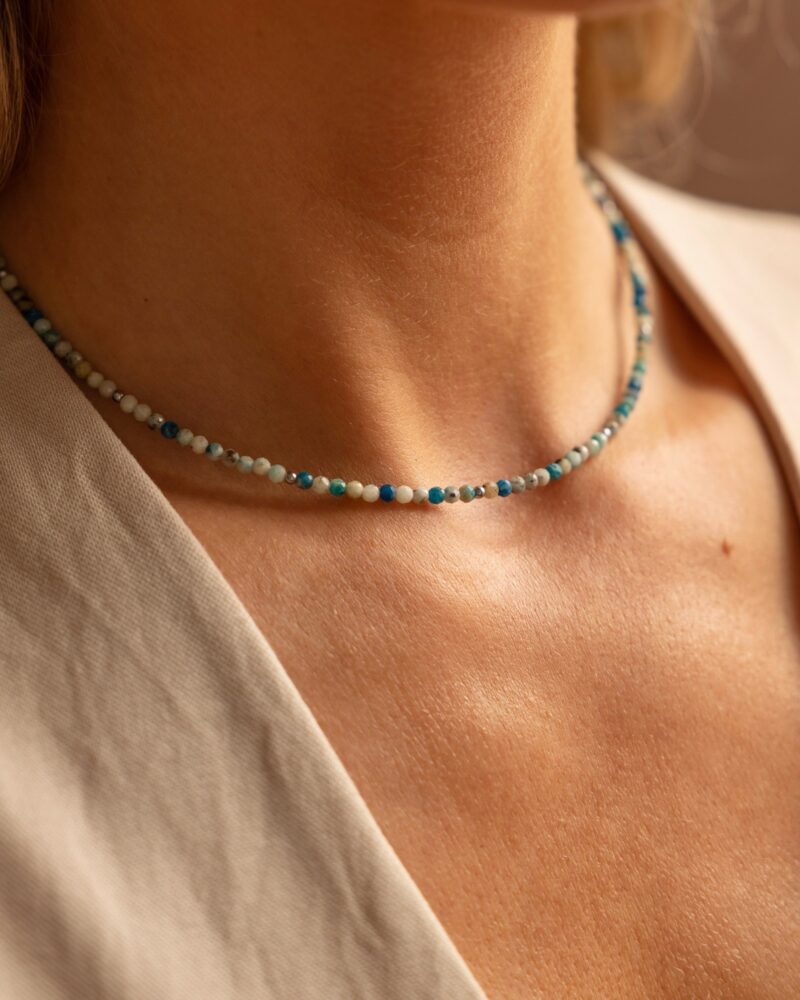 Naszyjnik typu choker "K2" - kamień naturalny K2