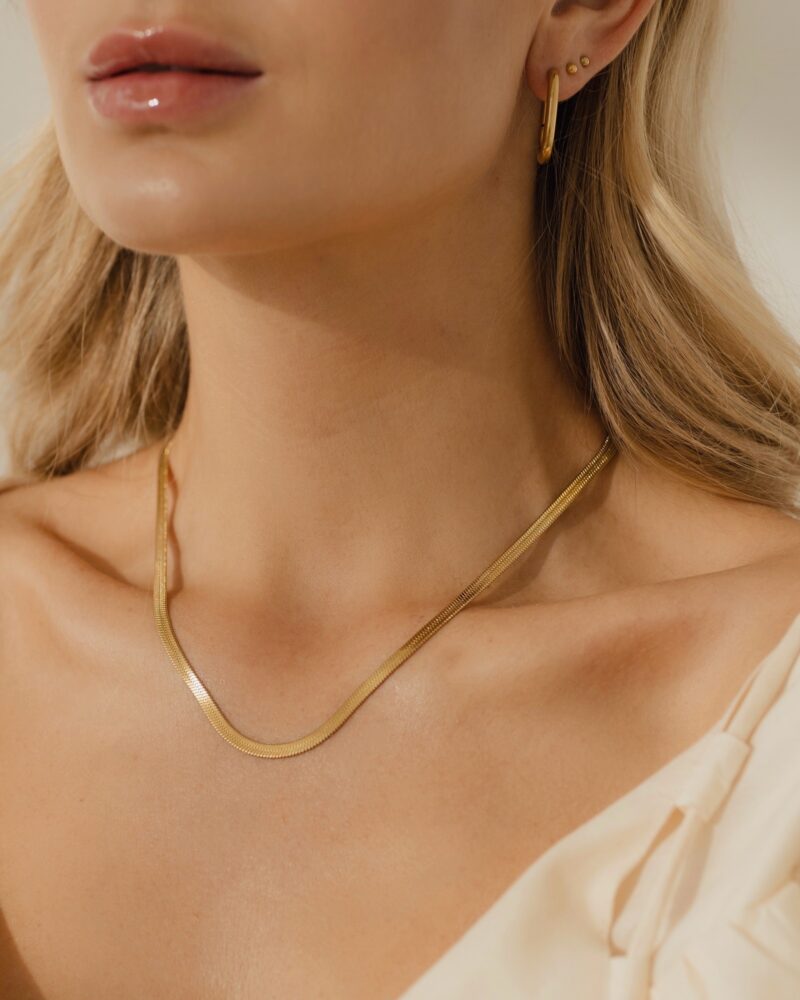 Naszyjnik typu żmijka - Gold Silk