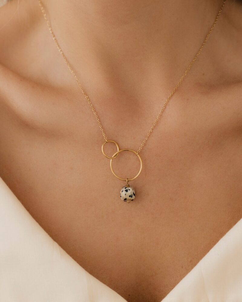 Naszyjnik "Jasper energy" - Jaspis dalmatyński