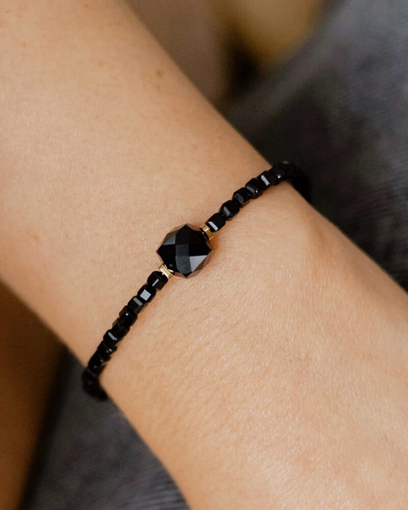 Bransoletka Elegant black - Turmalin czarny