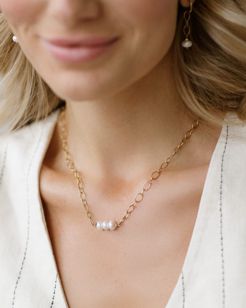 Naszyjnik Pearl chain - perła słodkowodna