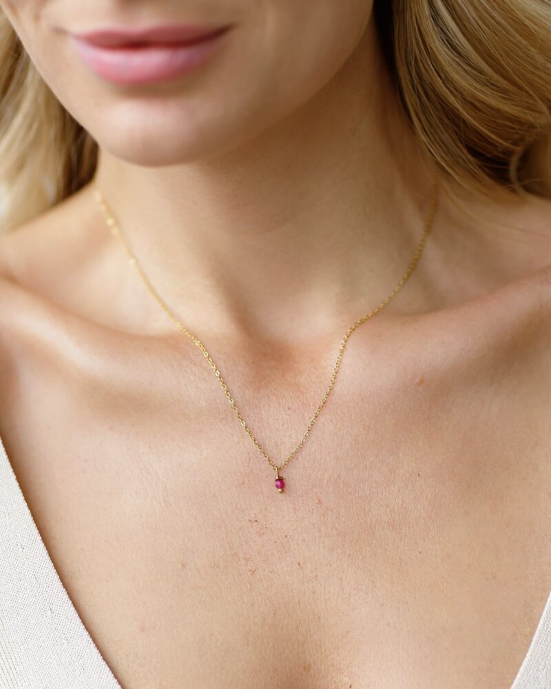 Łańcuszek z Rubinem Ruby Balance mini - Rubin