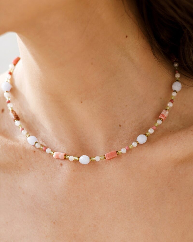 Naszyjnik typu choker Stability & Love - Rodonit