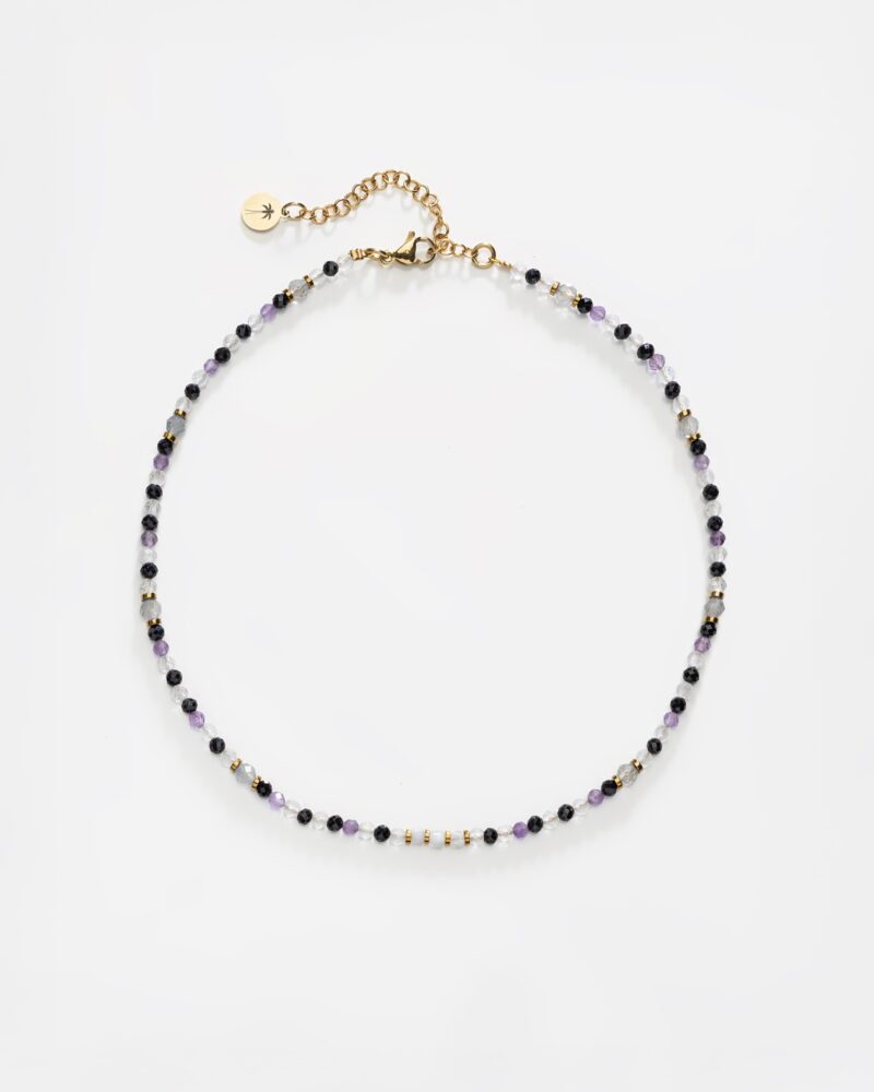 Naszyjnik typu choker New Moon - kamień księżycowy