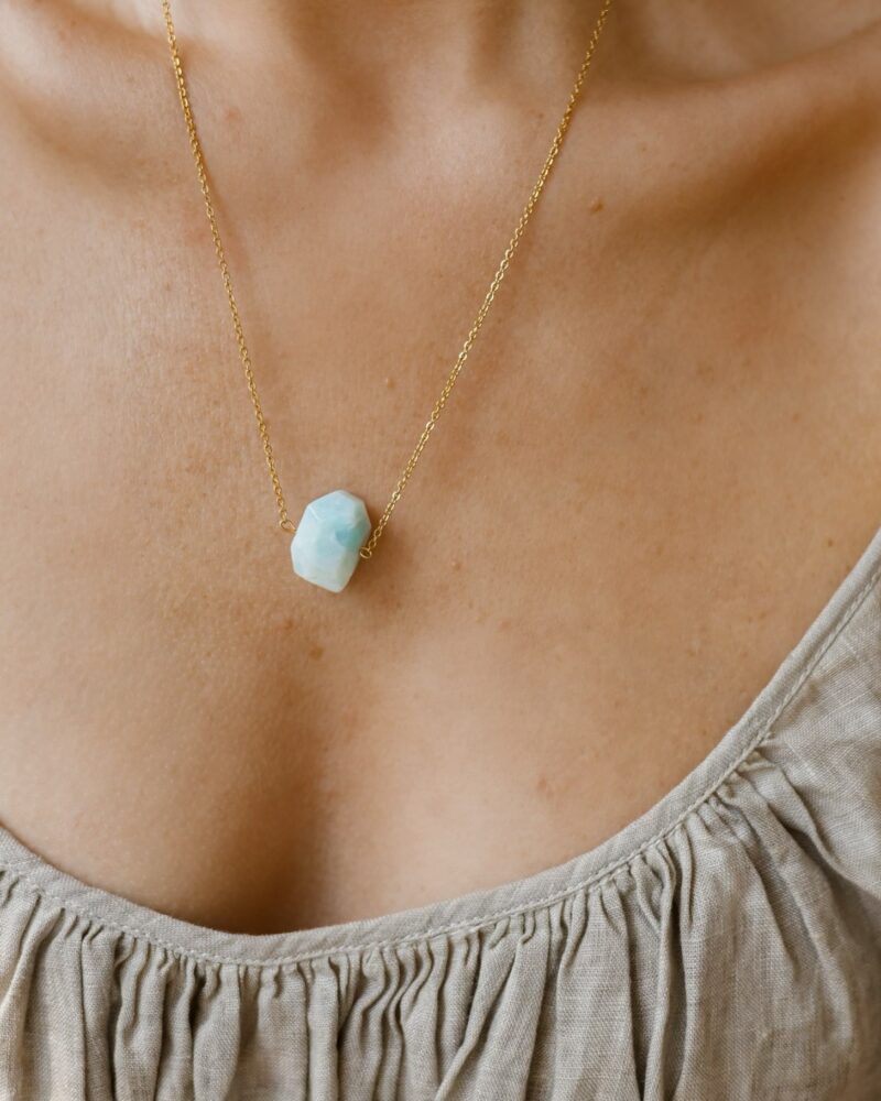 Łańcuszek z Amazonitem - Ethnic Amazonite