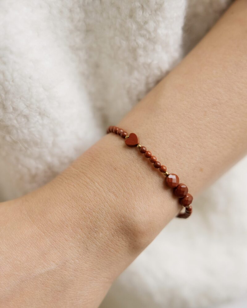 Bransoletka Jasper Love - Jaspis czerwony, Hematyt