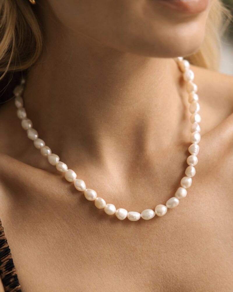 Naszyjnik z pereł - Lumina Pearl - perła naturalna słodkowodna