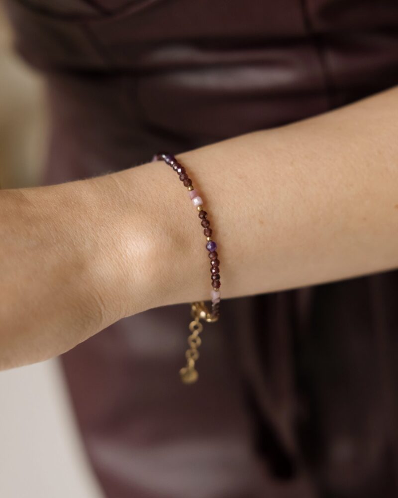 Bransoletka Royal mystic - Rubin, Granat, Ametyst, Hematyt