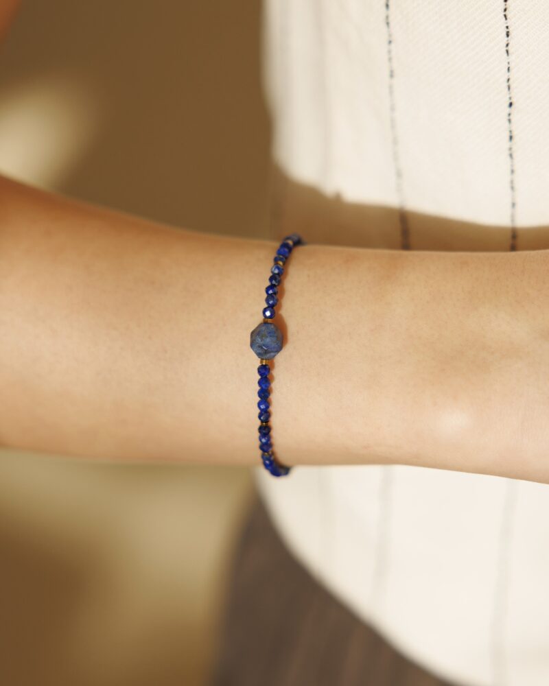 Bransoletka Navy blue - kamienie naturalne, Lapis Lazuli, Hematyt