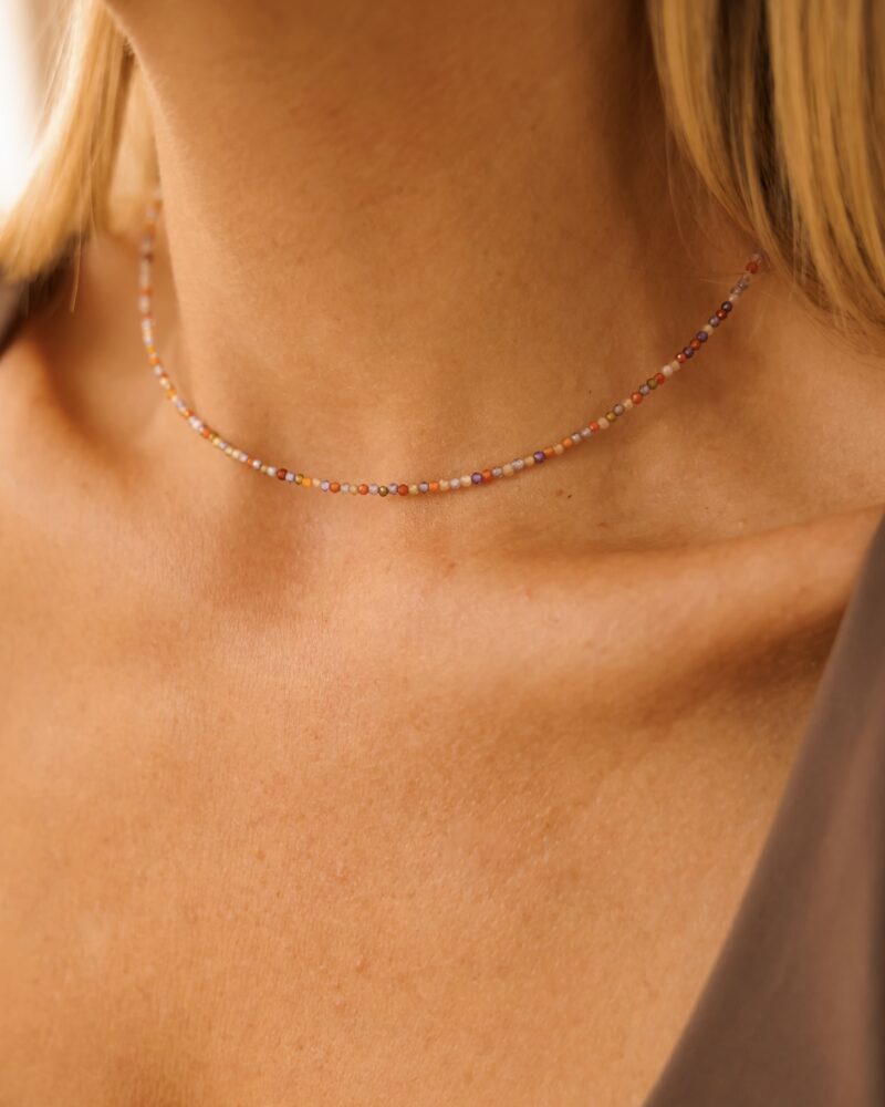 Naszyjnik typu choker Mini candy - Cyrkonia